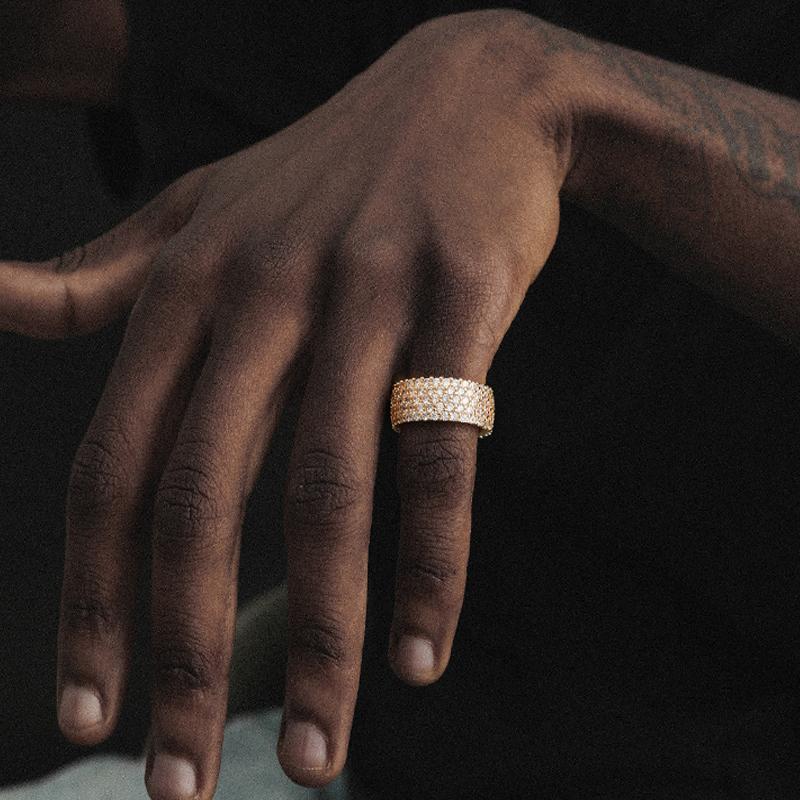 5-Row Iced Out Ring – Crazycoolchain